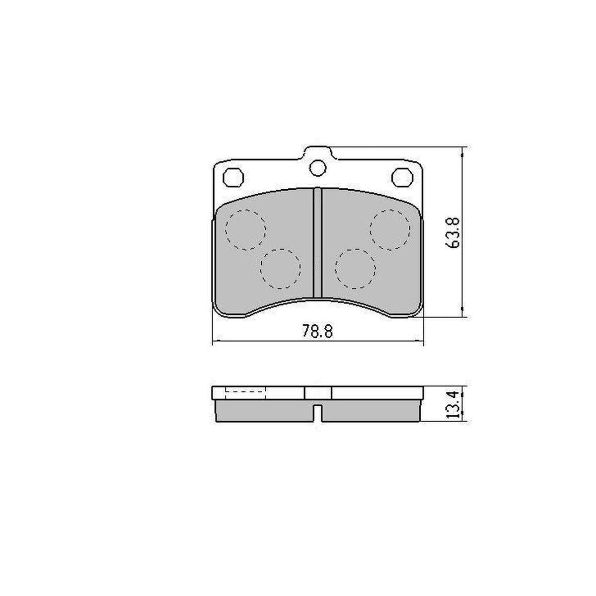 RDA GP Max Brake Pad Set Front RDB435