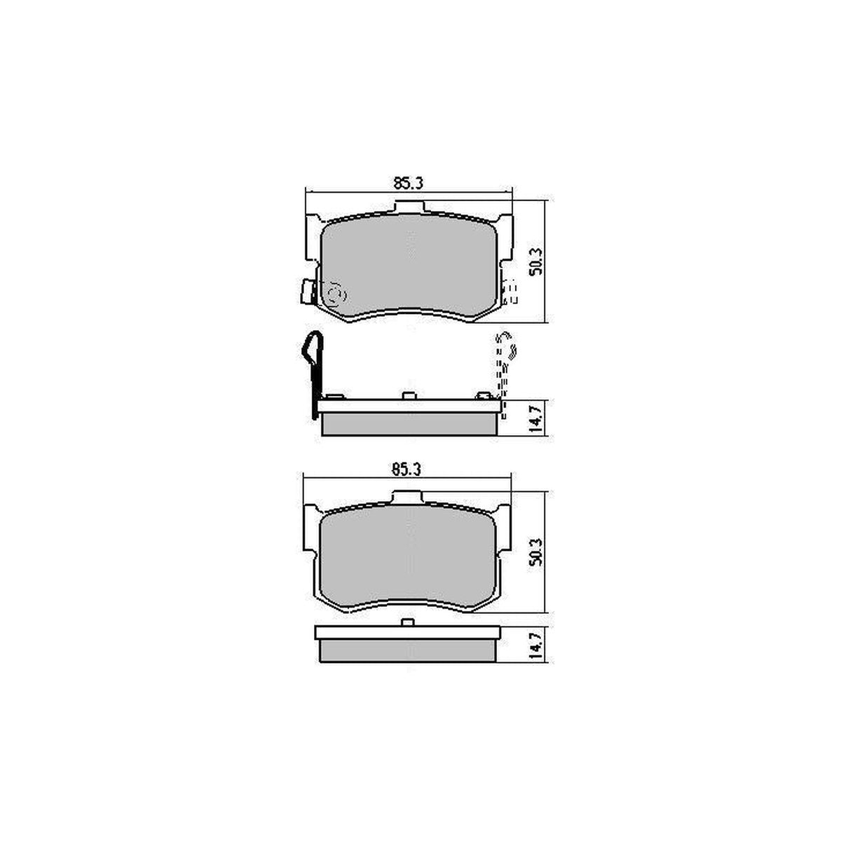 RDA GP Max Brake Pad Set Rear RDB437