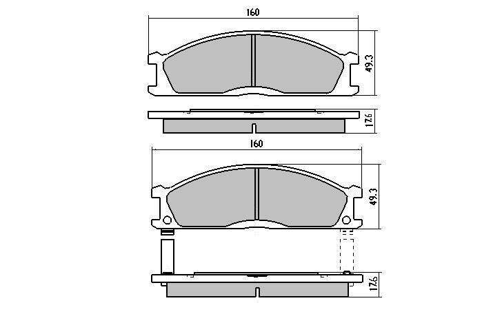 RDA GP Max Brake Pad Set Front RDB438