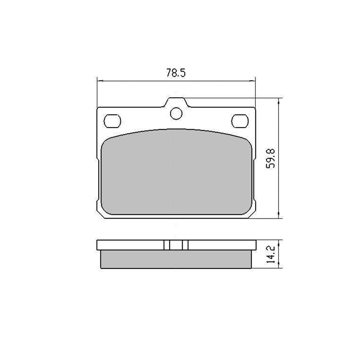 RDA GP Max Brake Pad Set Front RDB441