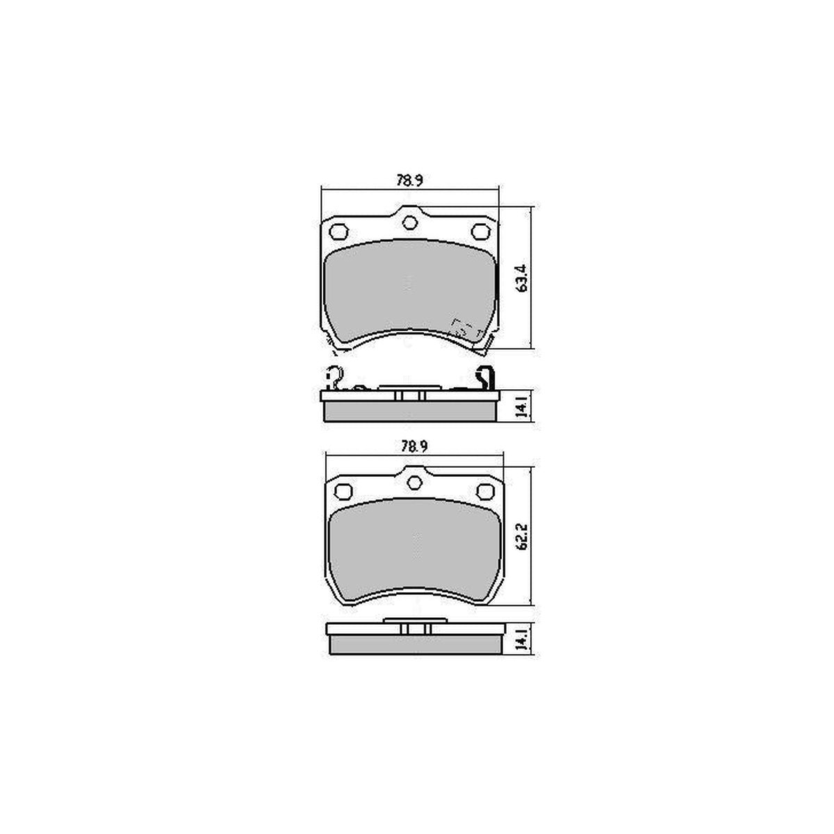 RDA GP Max Brake Pad Set Front RDB442