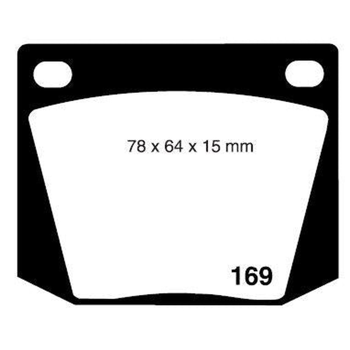 RDA GP Max Brake Pad Set Front RDB525