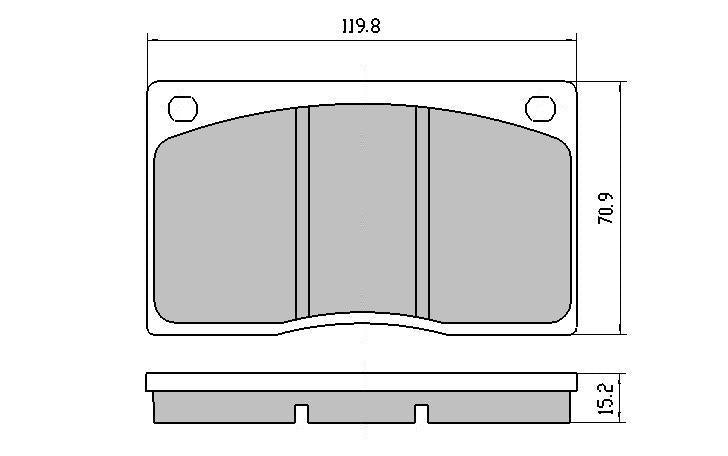 RDA GP Max Brake Pad Set Front RDB585