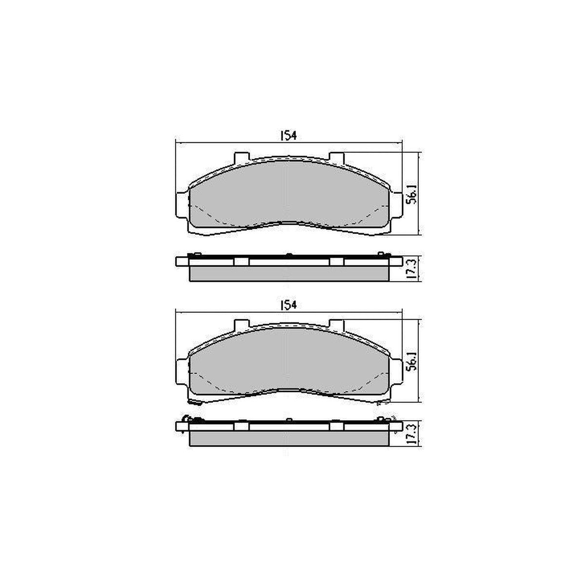 RDA GP Max Brake Pad Set Front RDB7532
