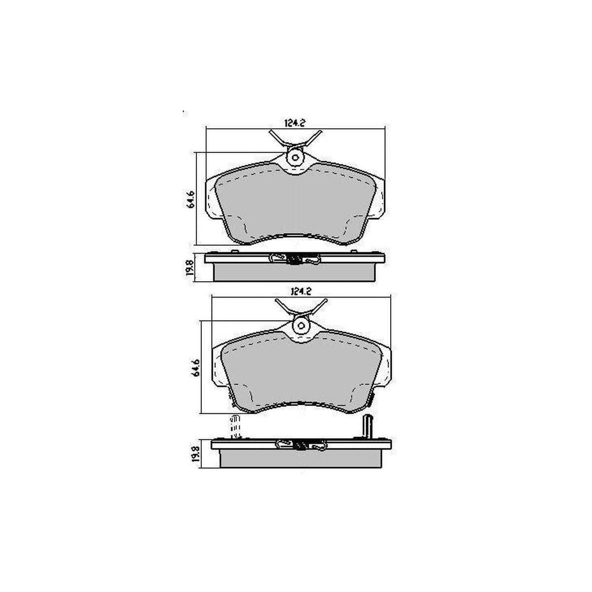 RDA GP Max Brake Pad Set Front RDB7716