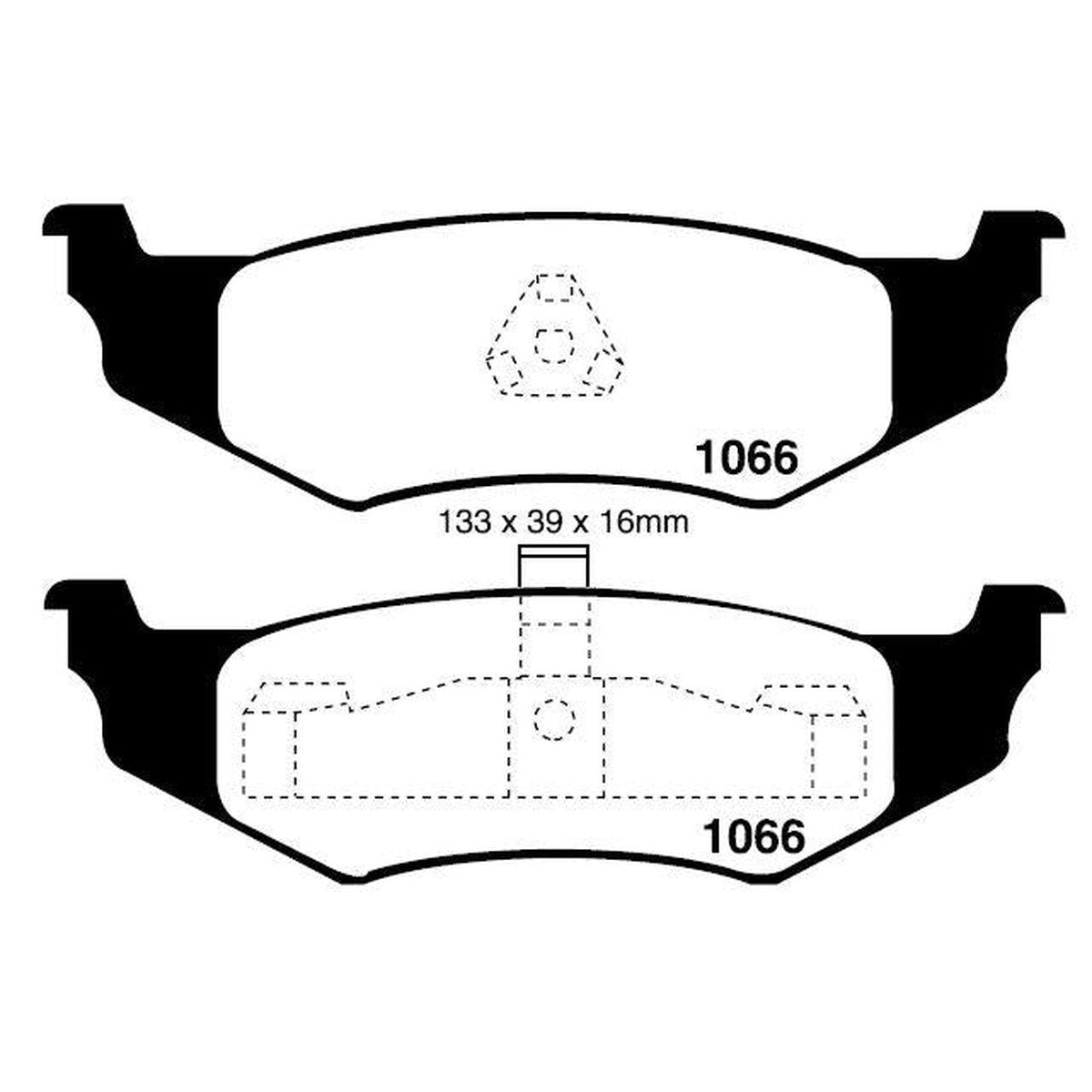RDA GP Max Brake Pad Set Rear RDB7717