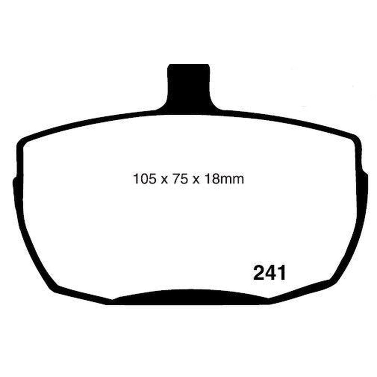 RDA GP Max Brake Pad Set Front RDB841