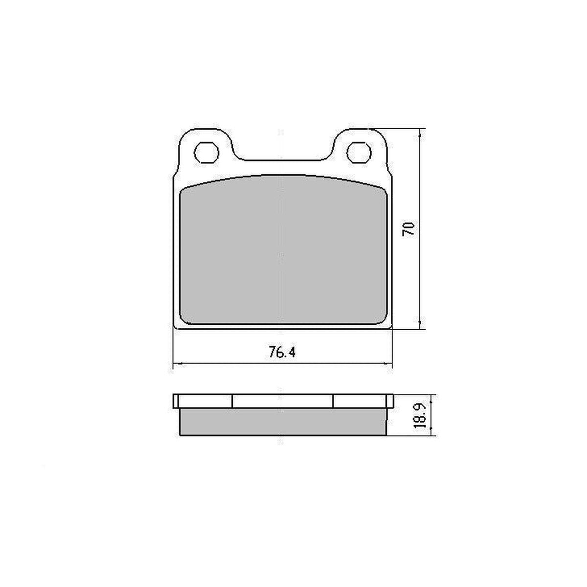 RDA GP Max Brake Pad Set Front RDB84