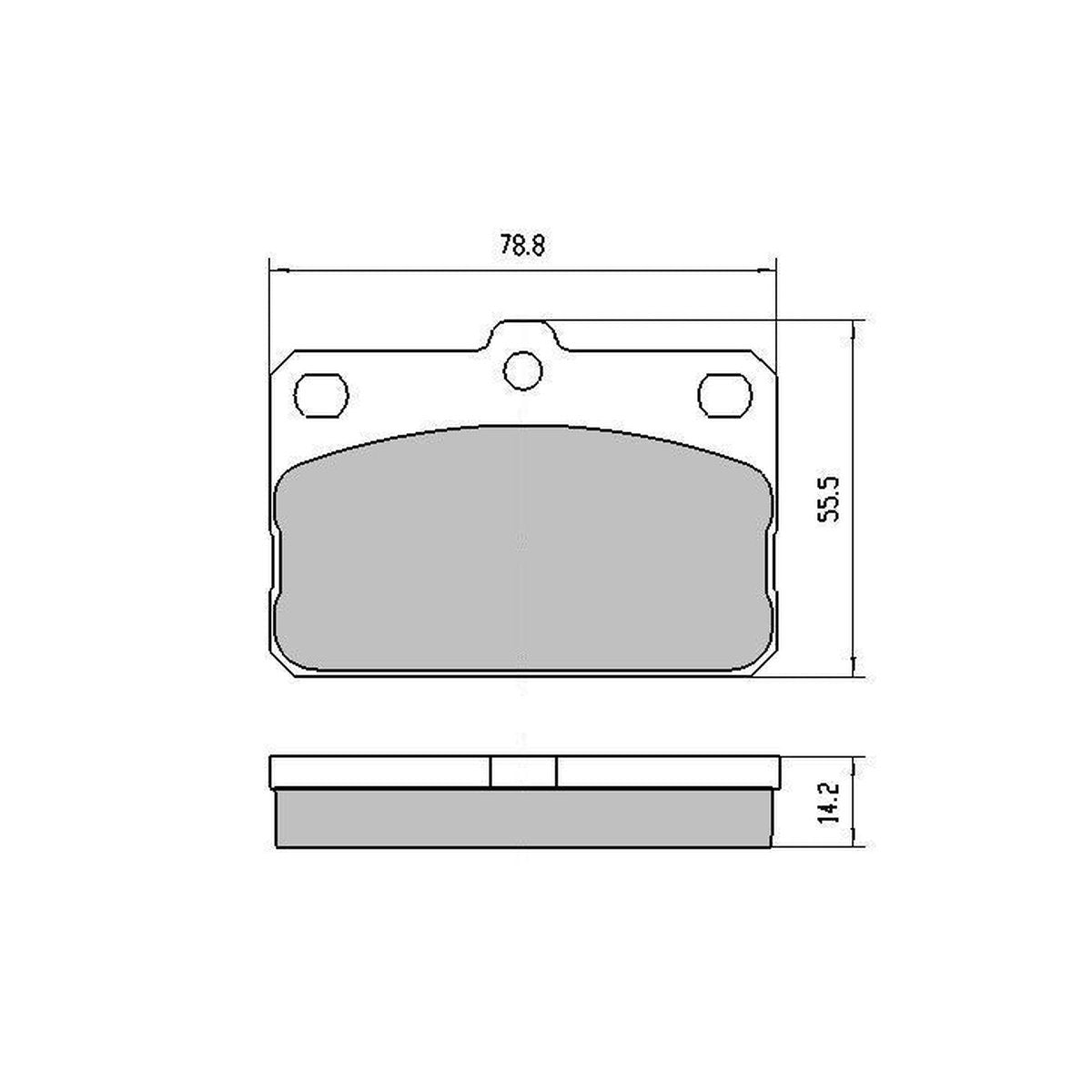 RDA GP Max Brake Pad Set Front RDB87