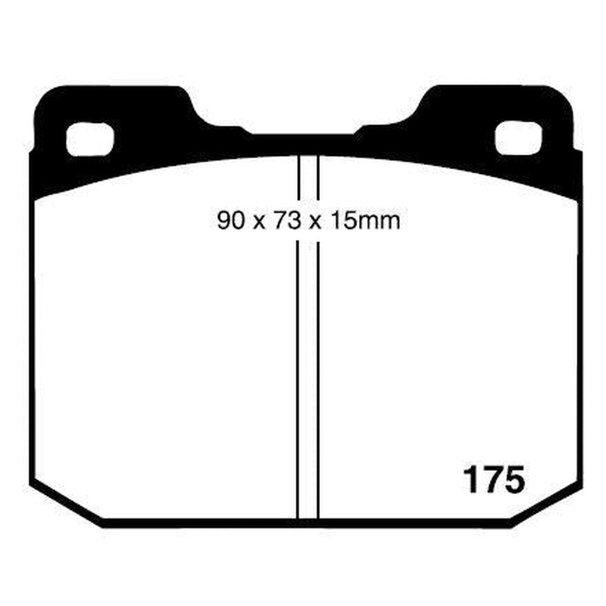 RDA GP Max Brake Pad Set Front RDB95