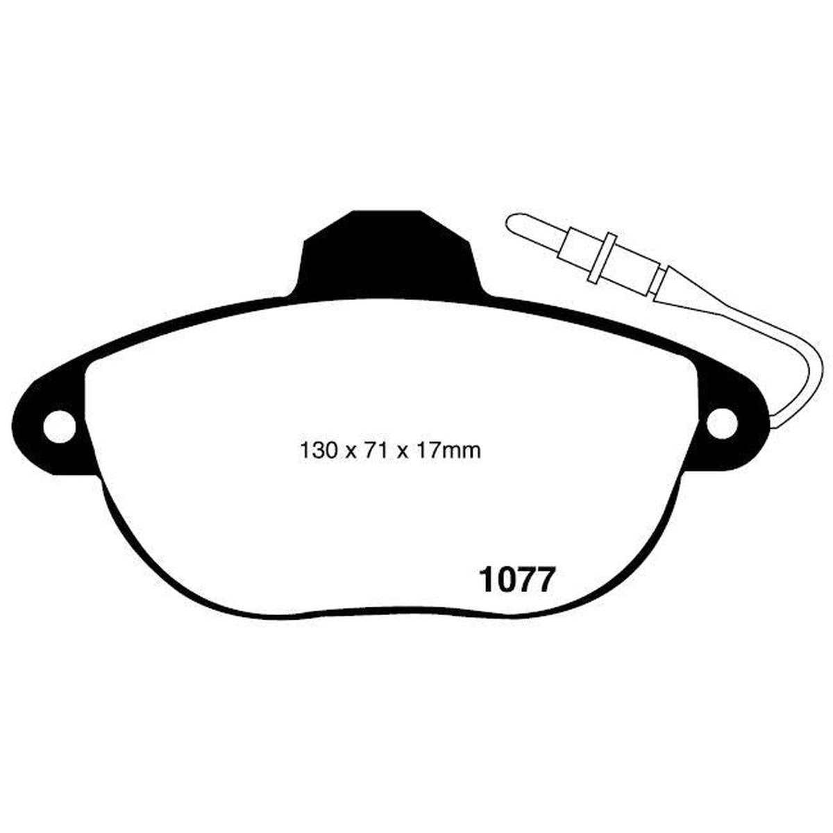 RDA GP Max Brake Pad Set Front RDB9940