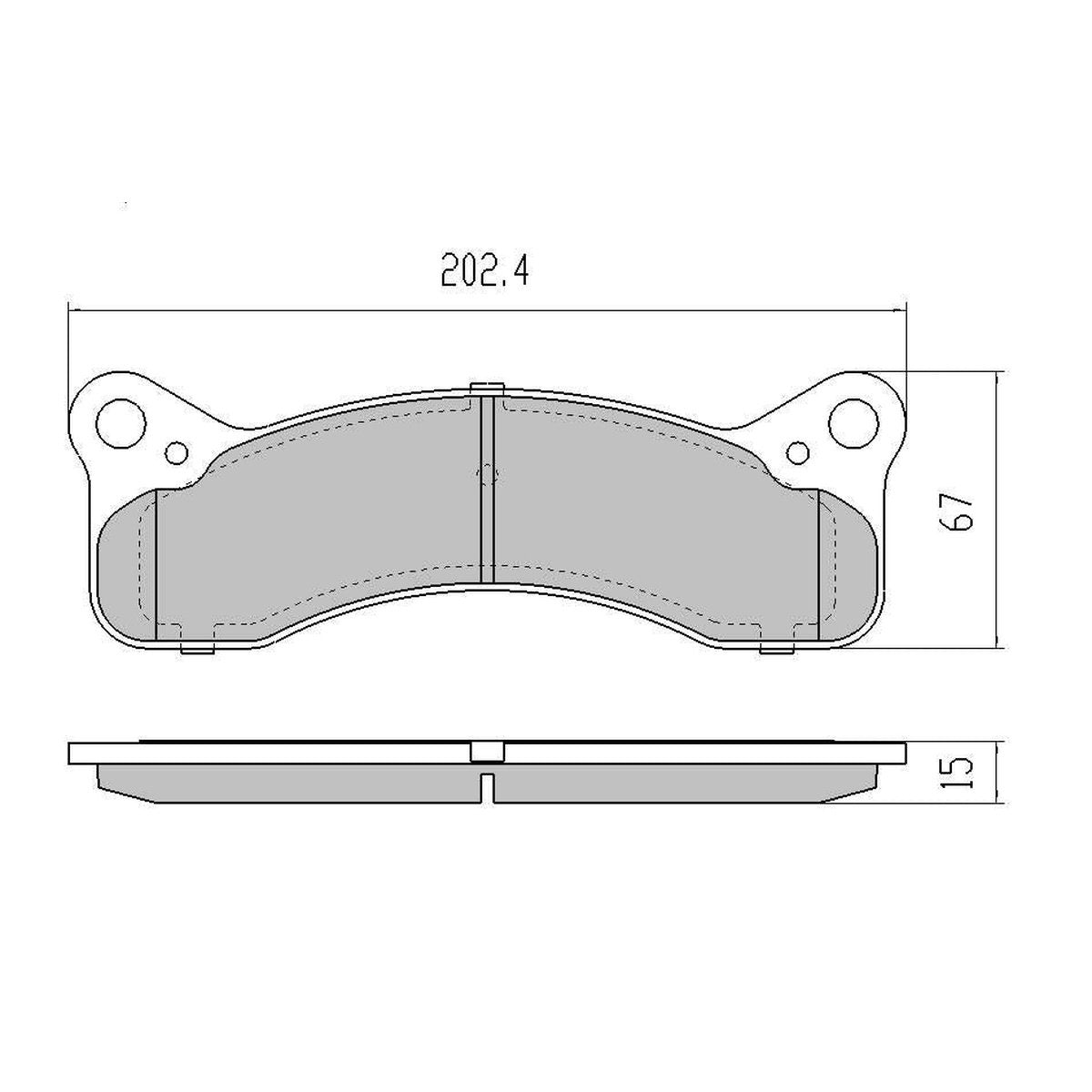 RDA GP Max Brake Pad Set Front RDBS771