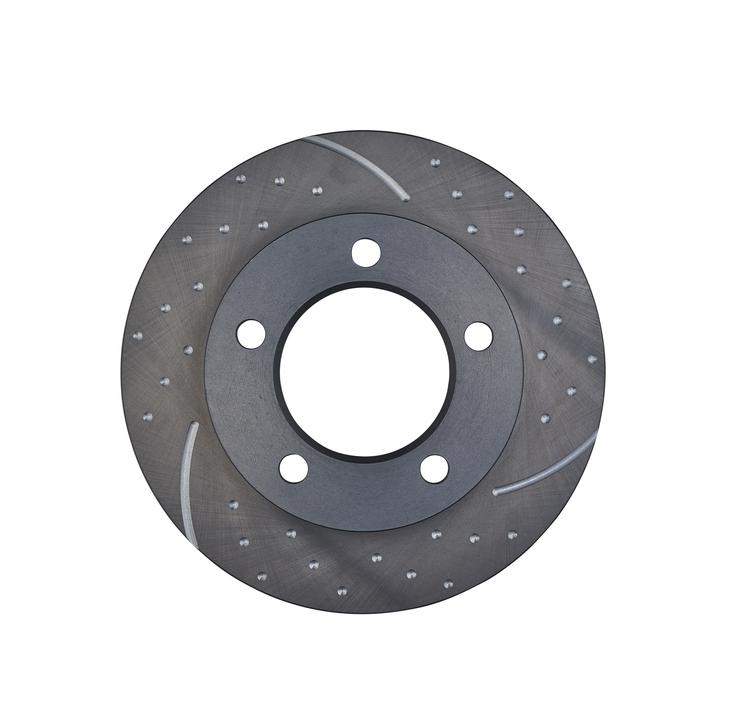 RDA Slotted And Dimpled Brake Rotor Pair 297mm Front RDA121D