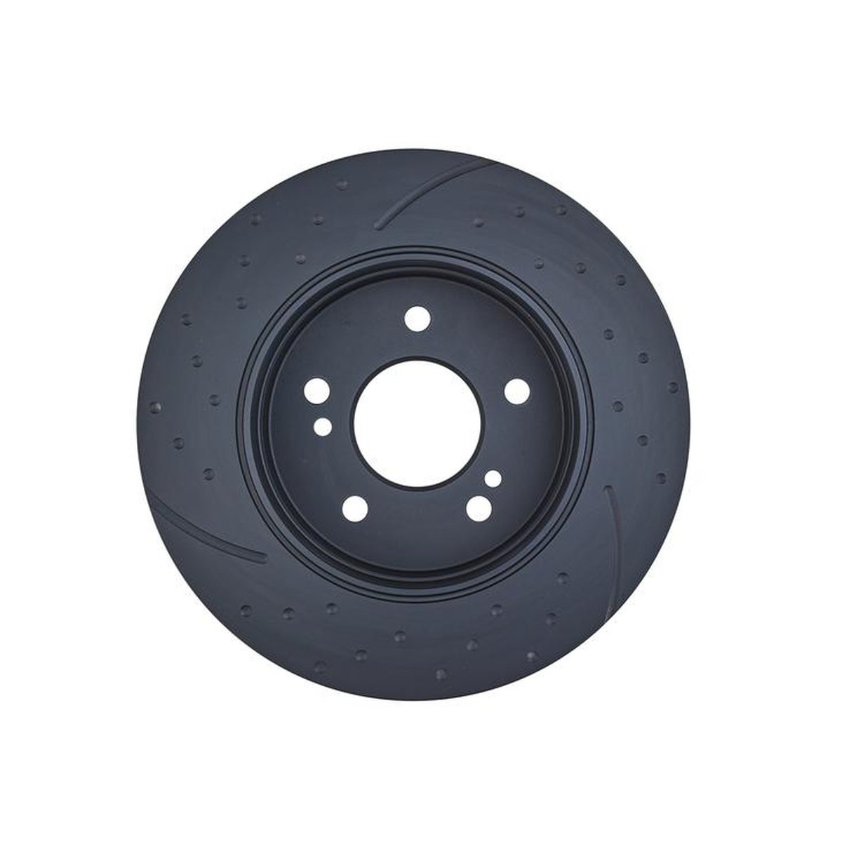 RDA Slotted And Dimpled Brake Rotor Pair 278mm Rear RDA287D