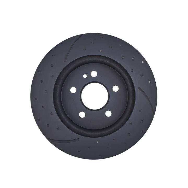 RDA Slotted And Dimpled Brake Rotor Pair 303mm Front RDA7286D