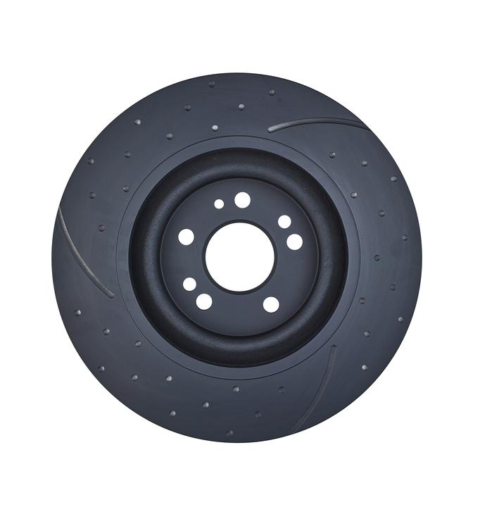 RDA Slotted And Dimpled Brake Rotor Pair 355mm Front RDA7288D