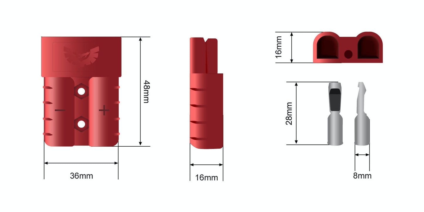 STEDI Anderson Style Plug Single Pack red ANDSGLRED