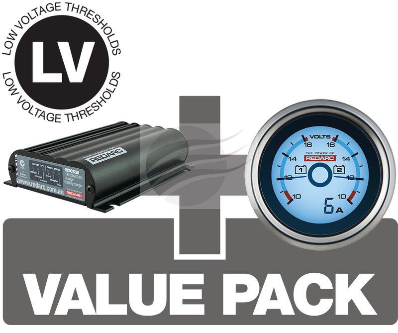 REDARC DC to DC Battery Charger & Voltmeter BCDC1225L-GK