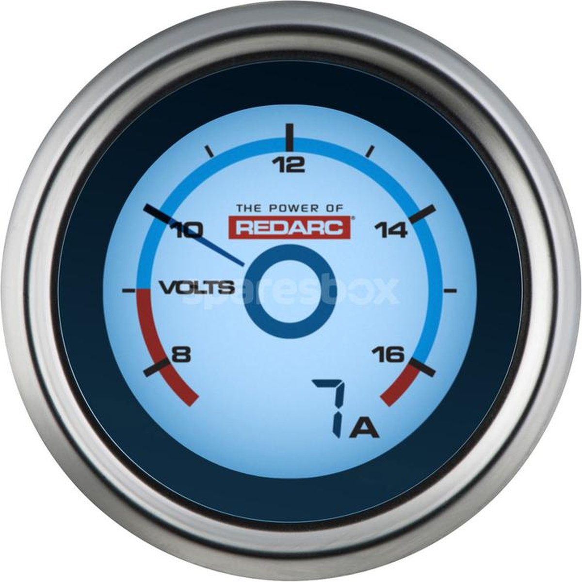 REDARC Digital Single Voltmeter 52mm Gauge 6-16V G52-VA