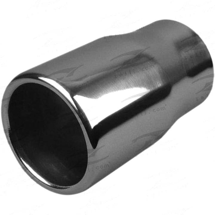 Redback Exhaust Tip SS Straight Cut Rolled 57x63x125mm