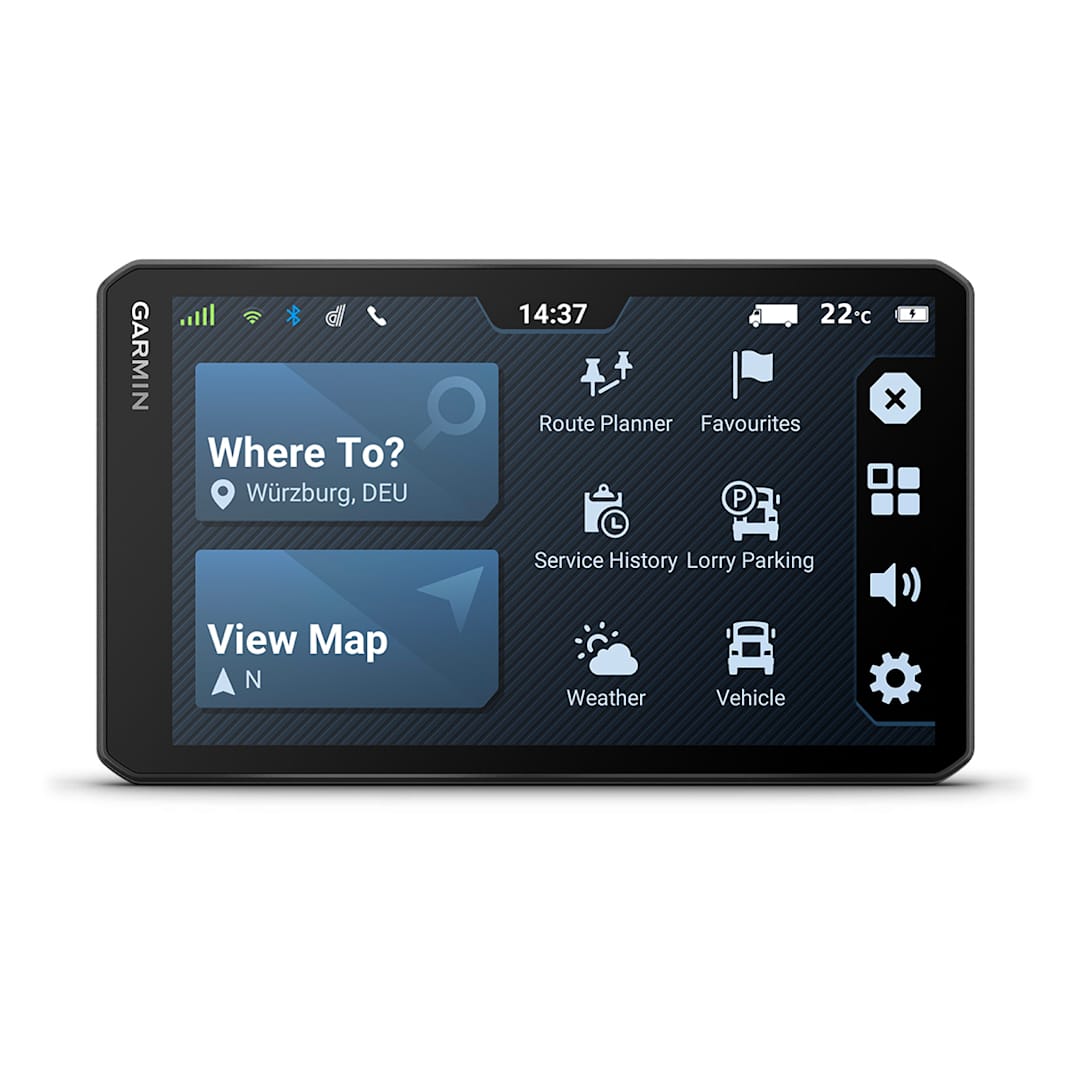 Garmin dzlCam LGV725 7in GPS Truck Sat Nav with built-in Dash Cam