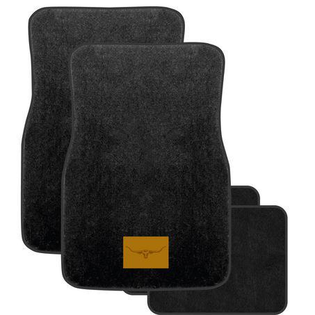 R.M. Williams Carpet Floor Mat Set Front & Rear Black CMRMCBLKS4
