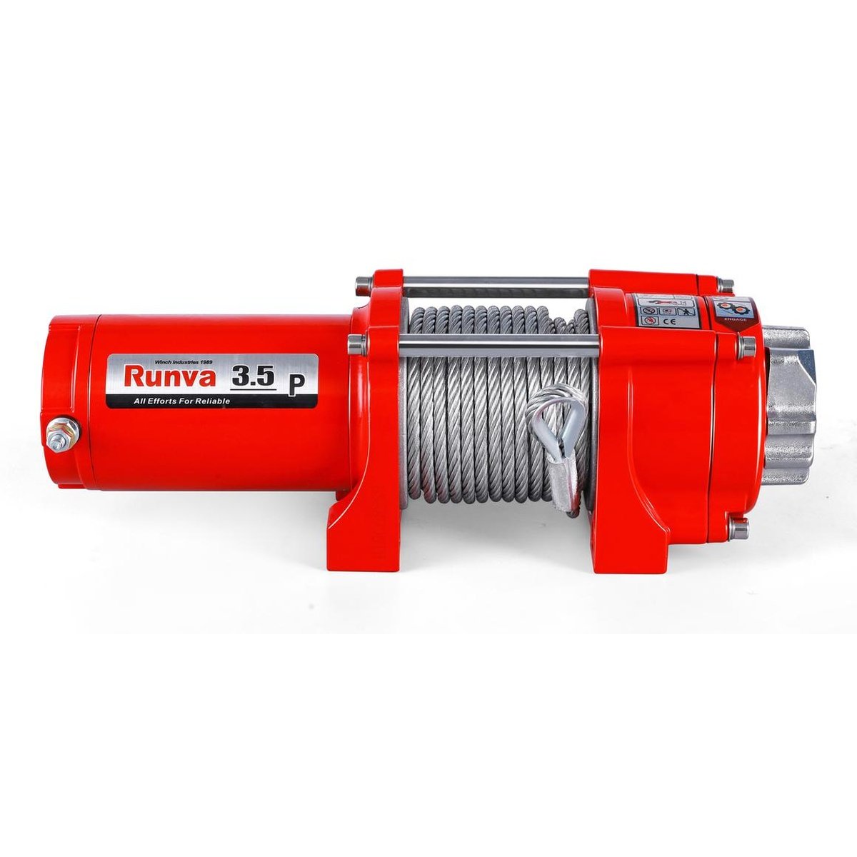 Runva 3.5P ATV Winch 12V 3500lb W/Steel Cable 35P12VS