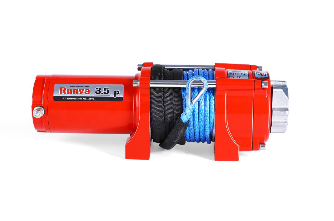 Runva 3.5P ATV Winch 12V 3500lb W/Synthetic Rope 35P12VD