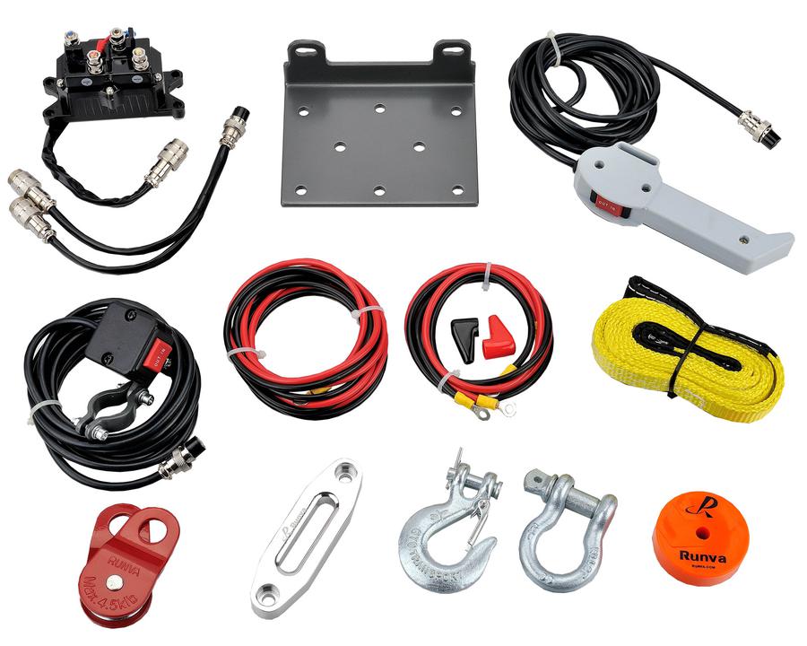 Runva 3.5P ATV Winch 12V 3500lb W/Synthetic Rope 35P12VD