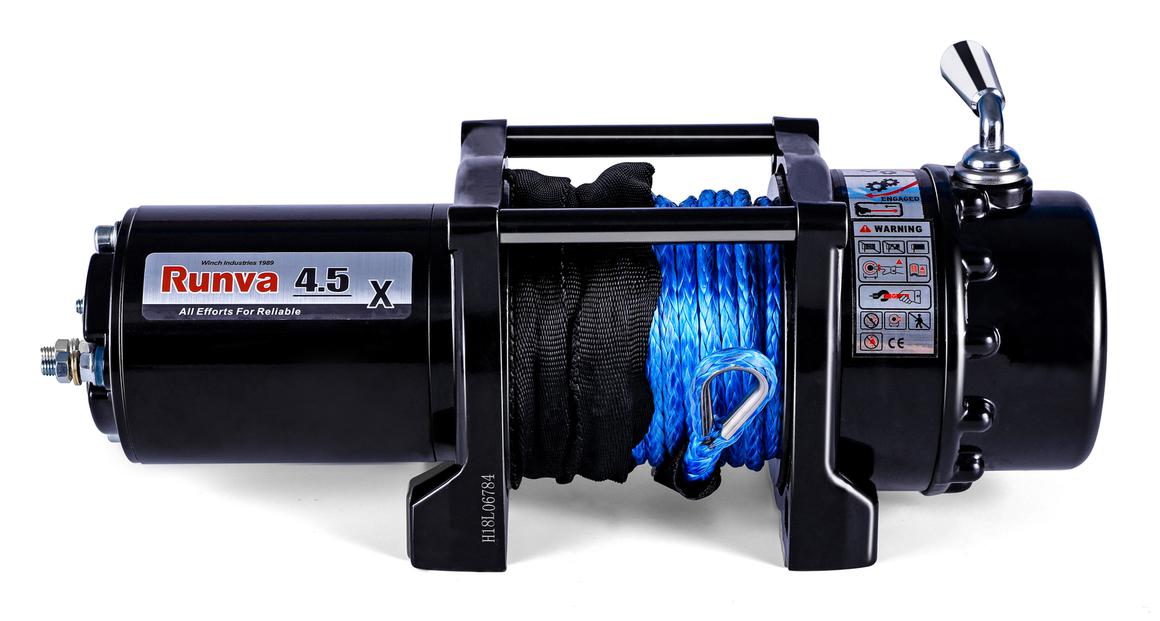Runva 4.5X ATV Winch 12V 4500lb W/Synthetic Rope 45X12VD