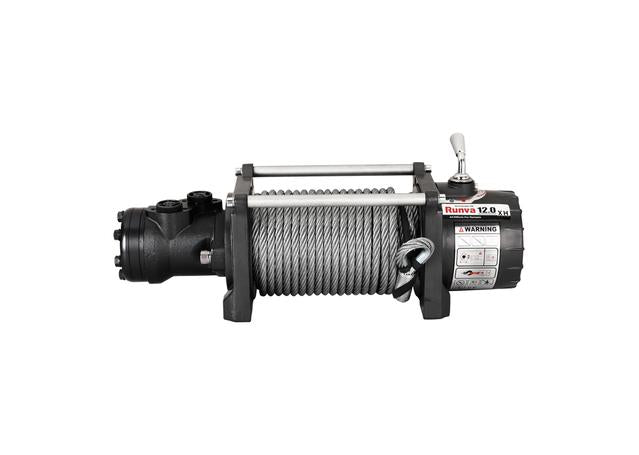Runva HWX12000 4x4 Hydraulic Winch 12V 12000lb W/Steel Cable & Directional Control HWX1200012VS