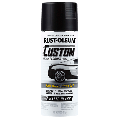 Rust-Oleum Premium Custom Lacquer Matte Black 311g 332289