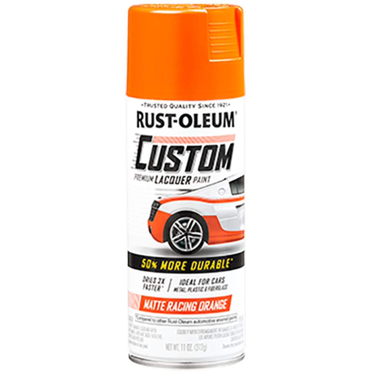 Rust-Oleum Premium Custom Lacquer Matte Racing Orange 311g 340564