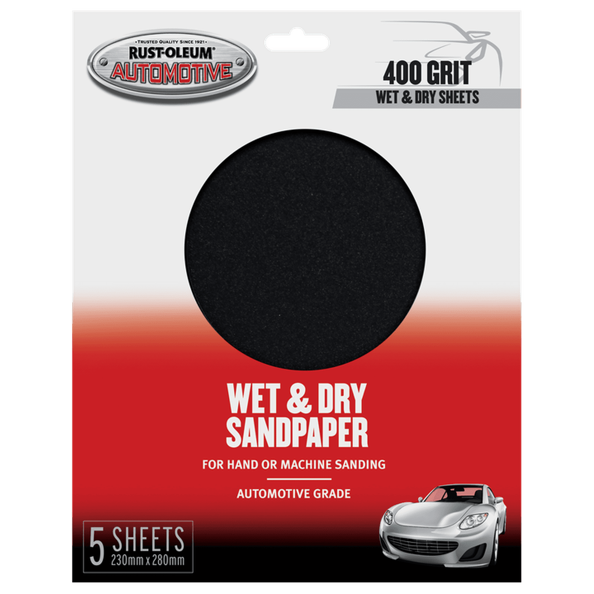 Rust-Oleum Wet & Dry Sandpaper 400 Grit 5 Pack 367644