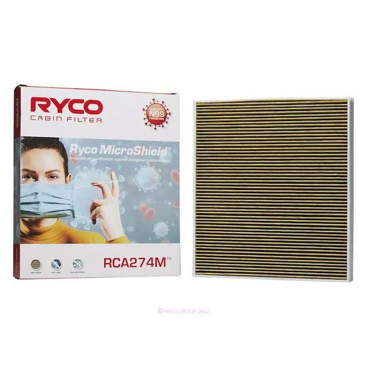 Ryco Microshield N99 Cabin Filter RCA274M