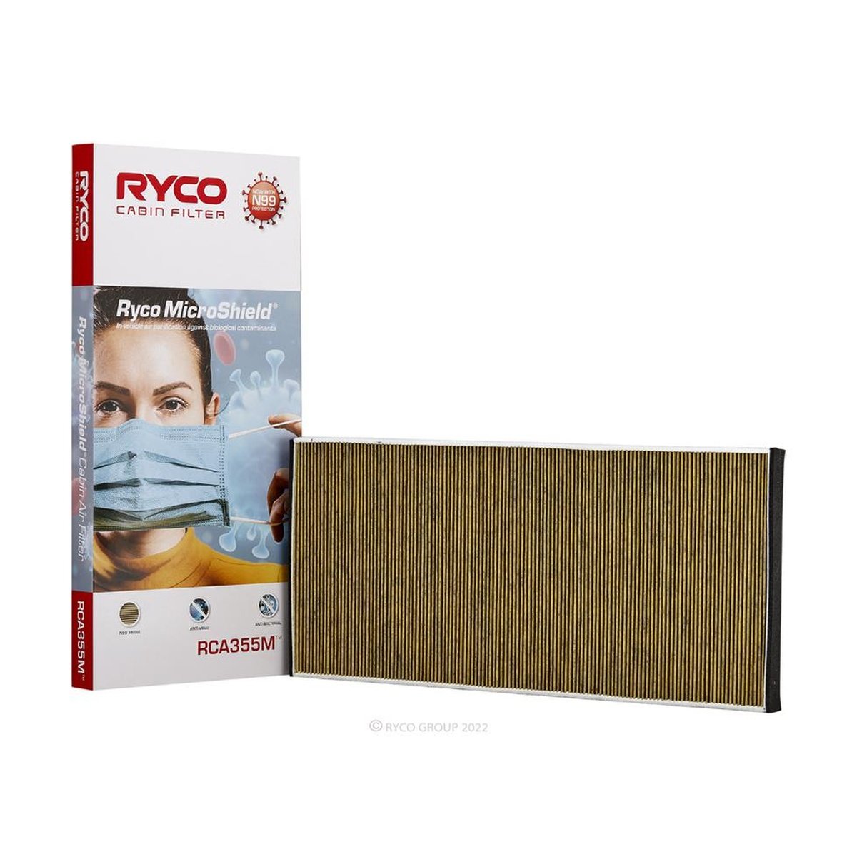 Ryco Microshield N99 Cabin Filter RCA355M