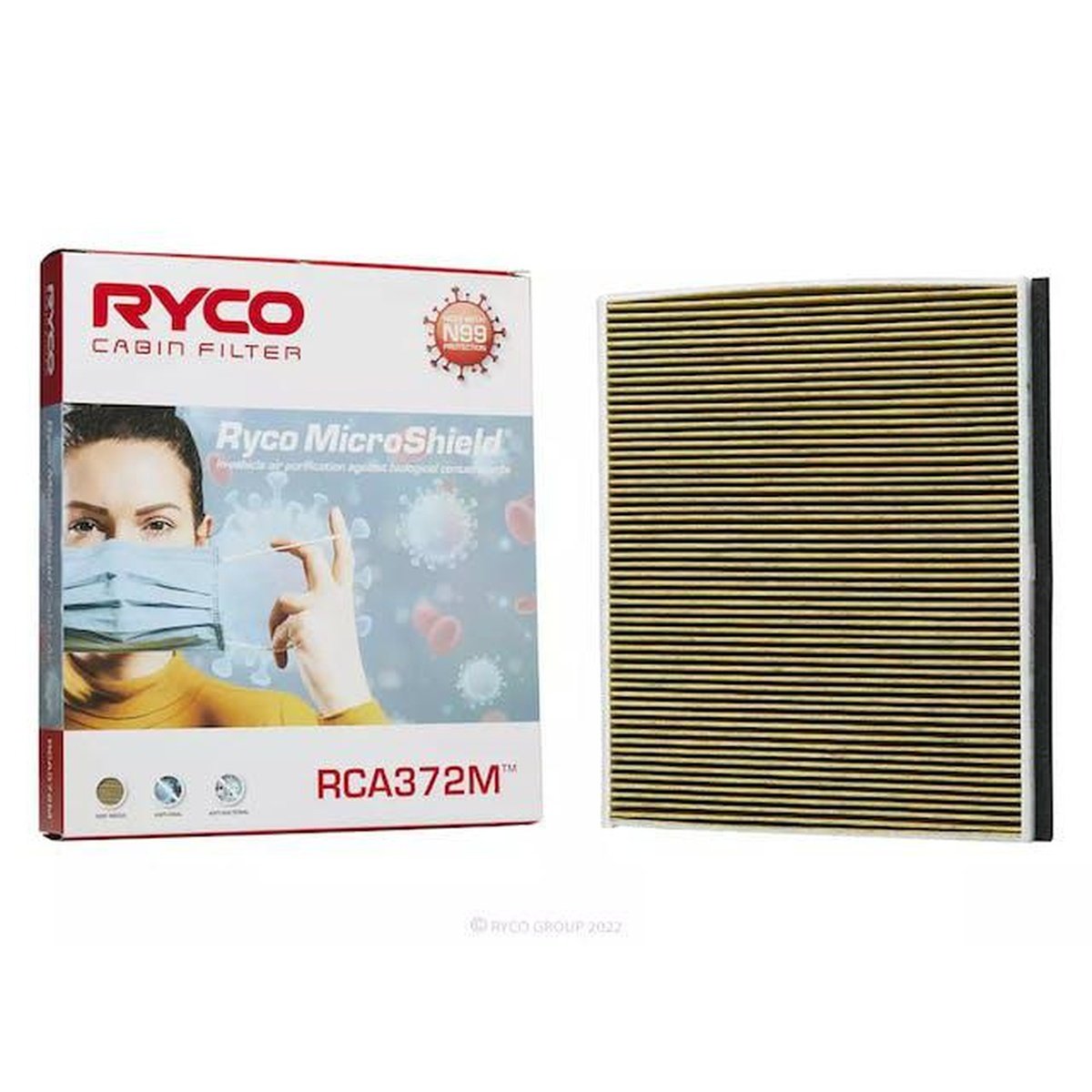 Ryco Microshield N99 Cabin Filter RCA372M