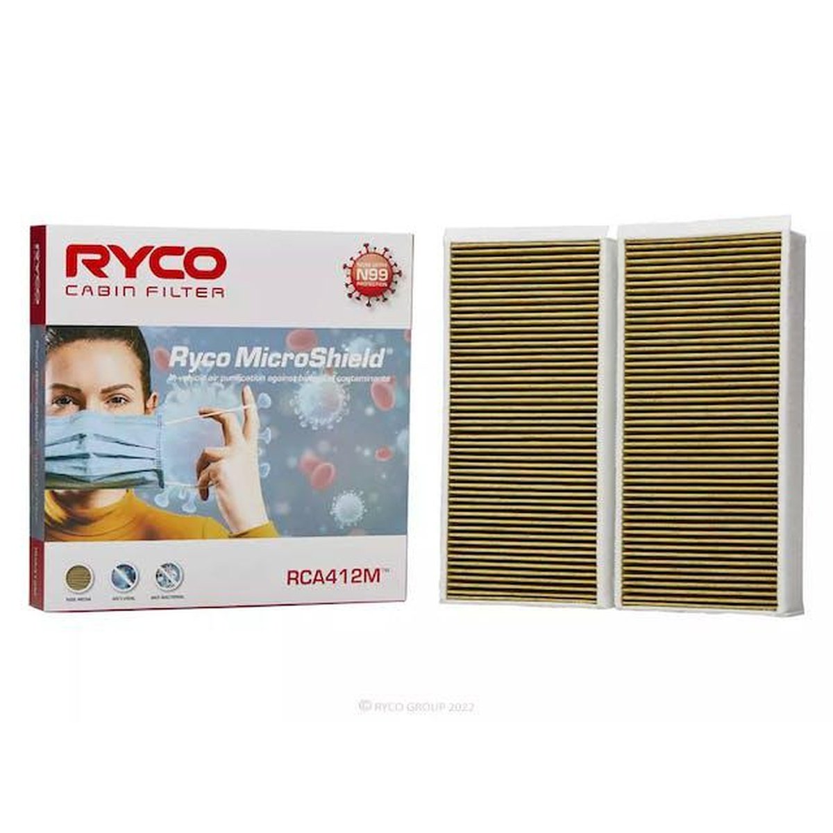 Ryco Microshield N99 Cabin Filter RCA412M
