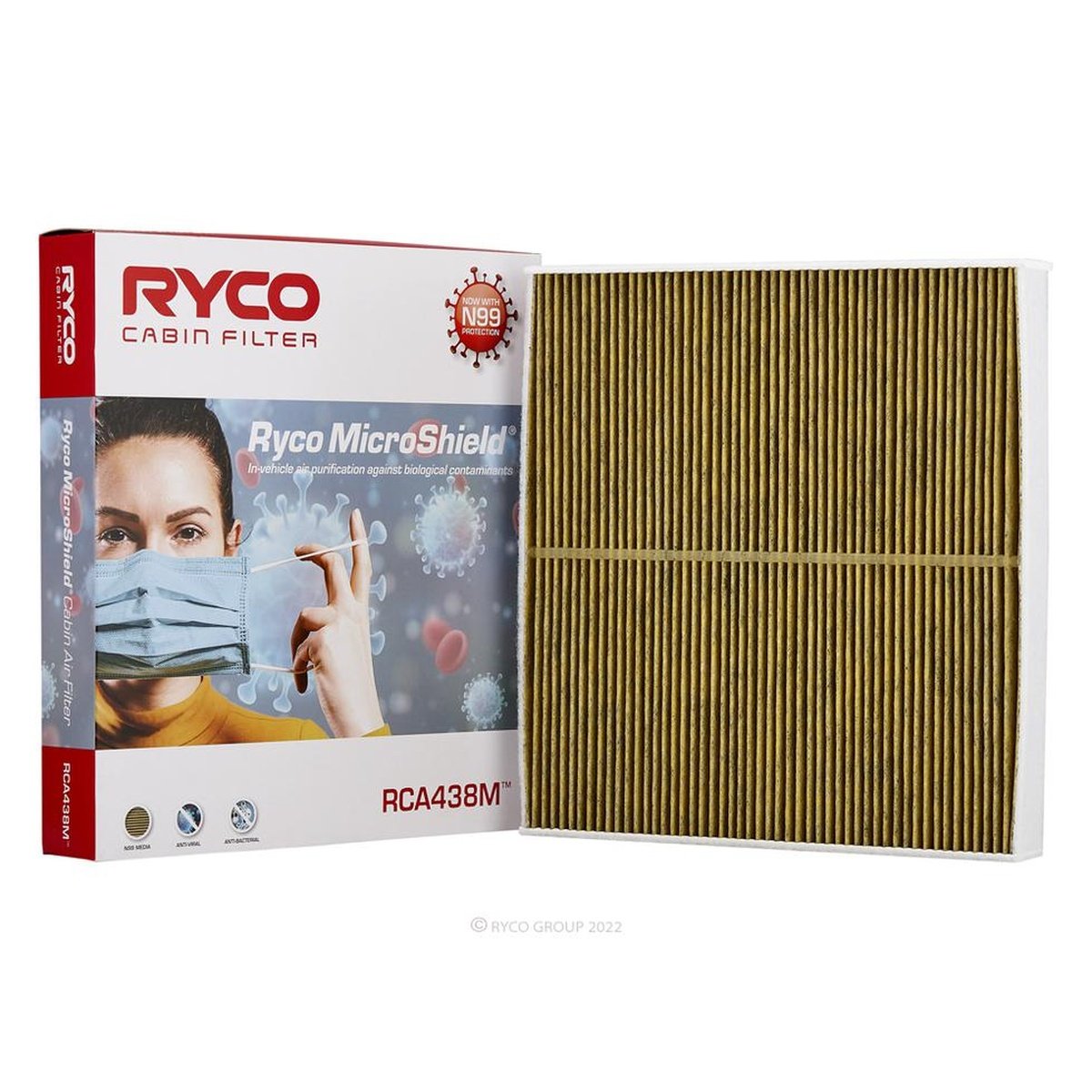 Ryco Microshield N99 Cabin Filter RCA438M