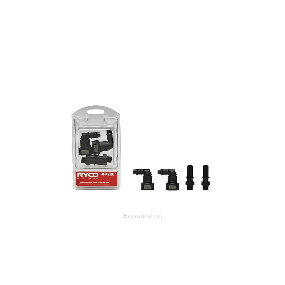Ryco Quick Connector Fuel Hose 11.8 Twin Pack RFA226