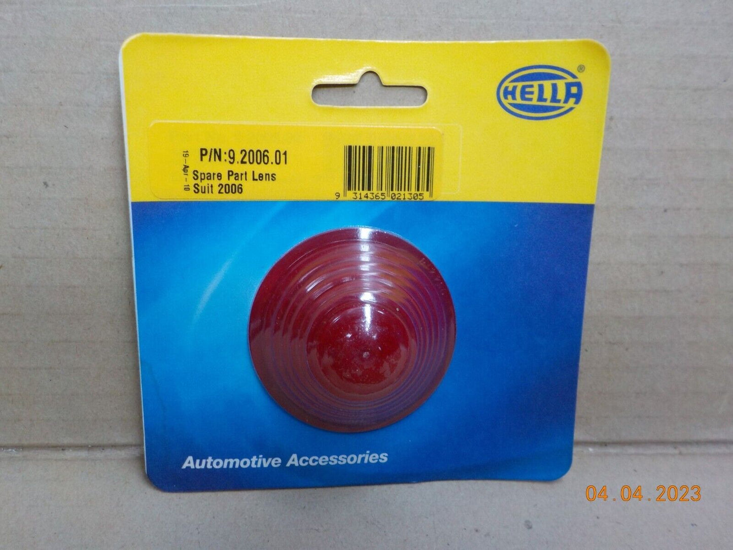 Hella Red Lens To Suit 2006 9.2006.01