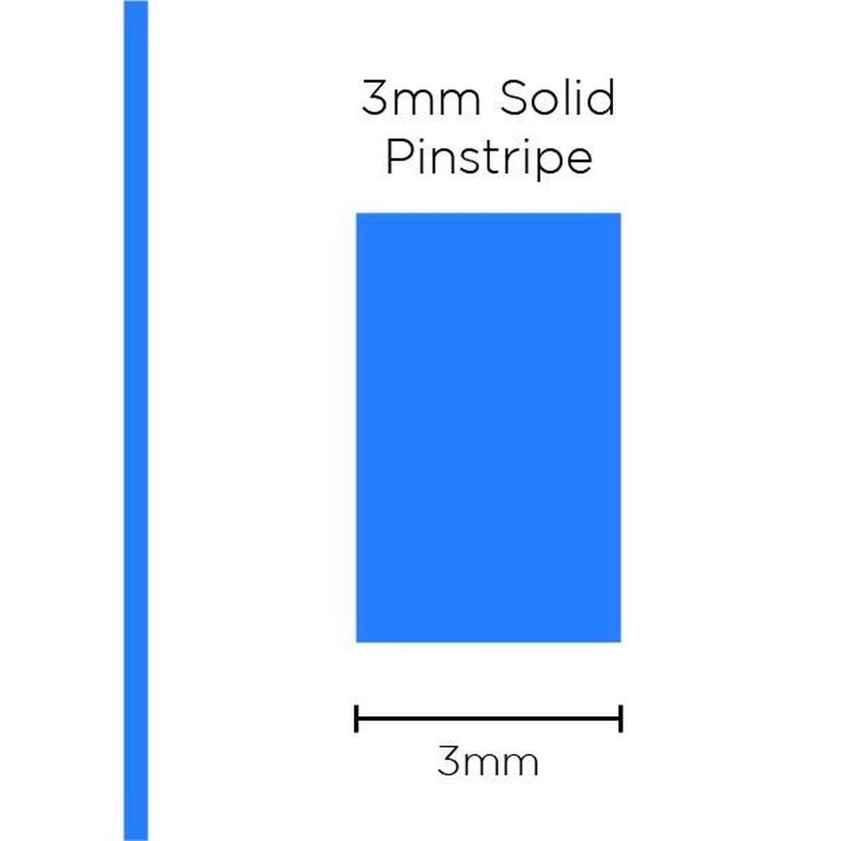 SAAS Pinstripe Solid Medium Blue 3mm x 10m 1104