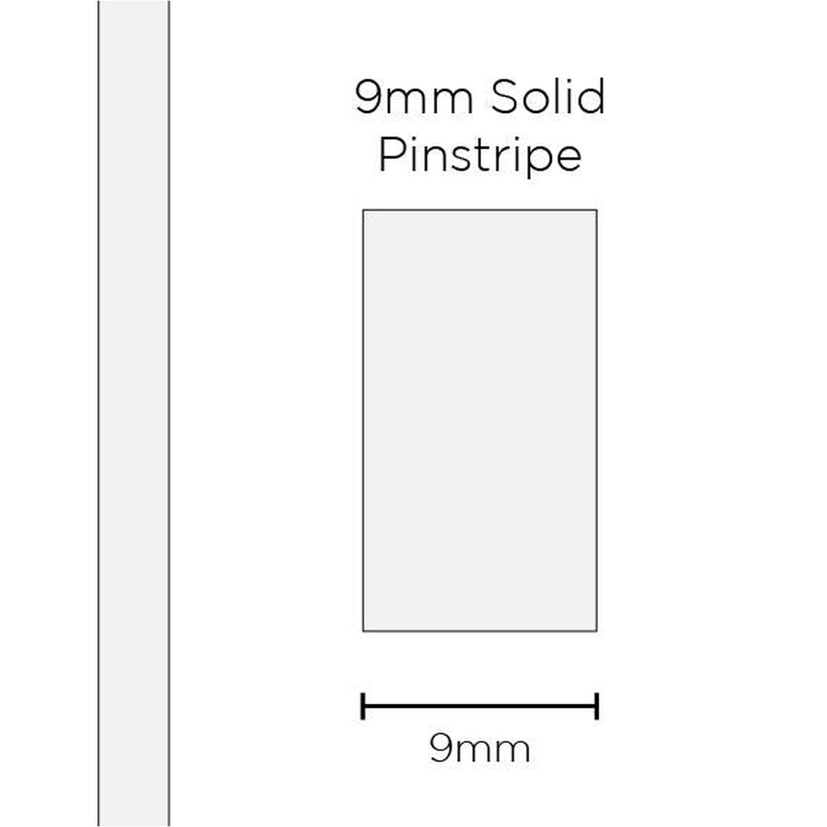 SAAS Pinstripe Solid White 9mm x 10m 11302