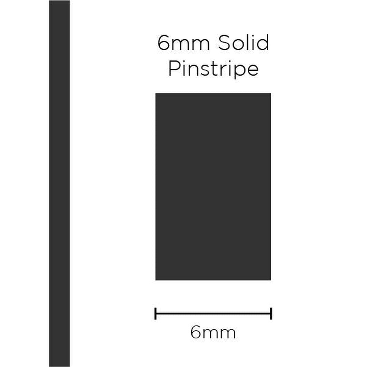 SAAS Pinstripe Solid Charcoal 6mm x 10m 1208