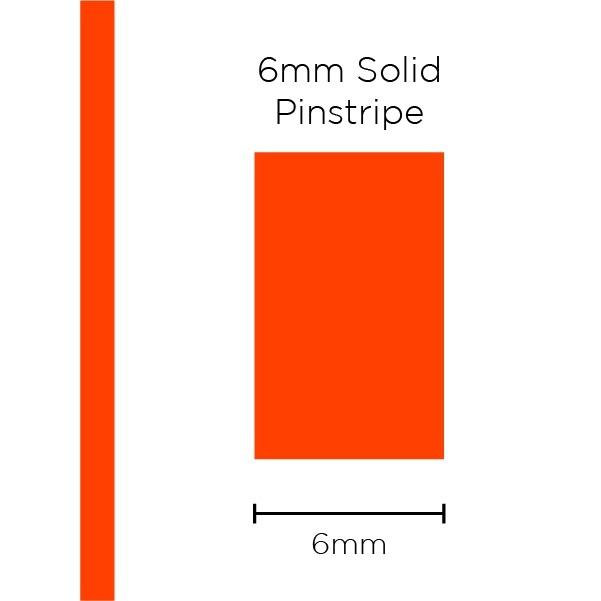 SAAS Pinstripe Solid Orange 6mm x 10m 1218