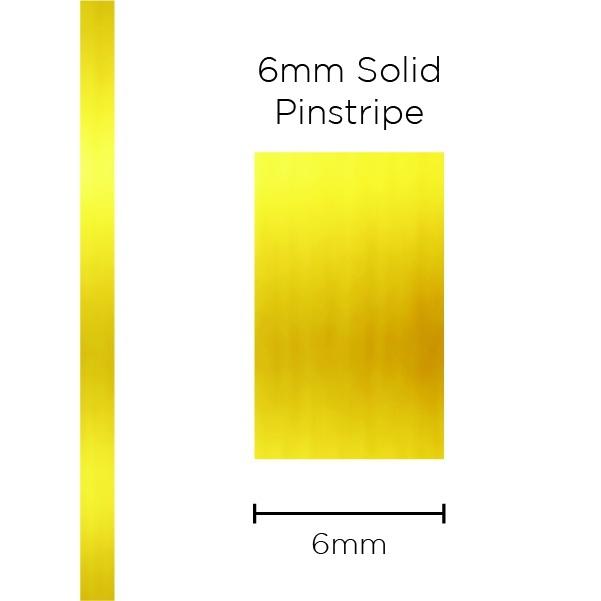 SAAS Pinstripe Solid Gold Mylar 6mm x 10m 1298