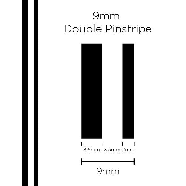 SAAS Pinstripe Double Black 9mm x 10m 1501