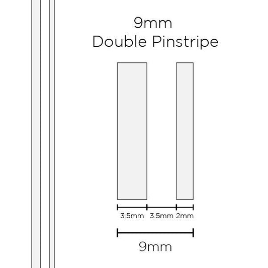 SAAS Pinstripe Double White 9mm x 10m 1502
