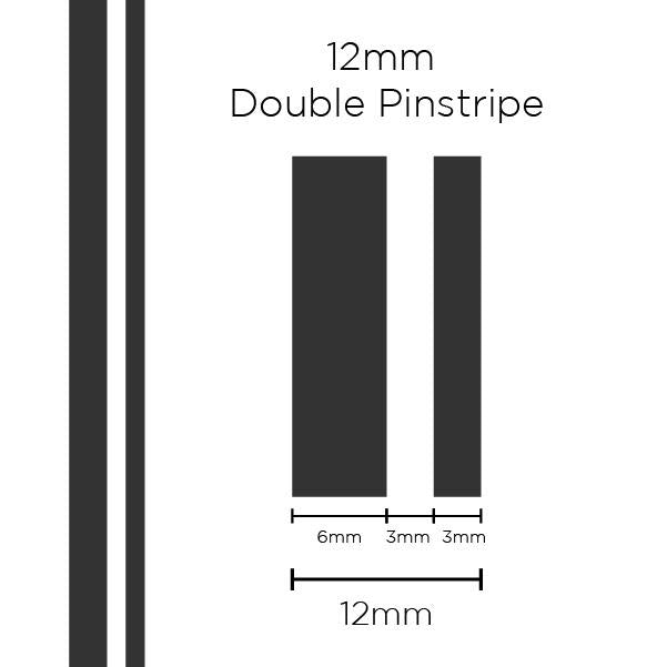 SAAS Pinstripe Double Charcoal 12mm x 10m 1608