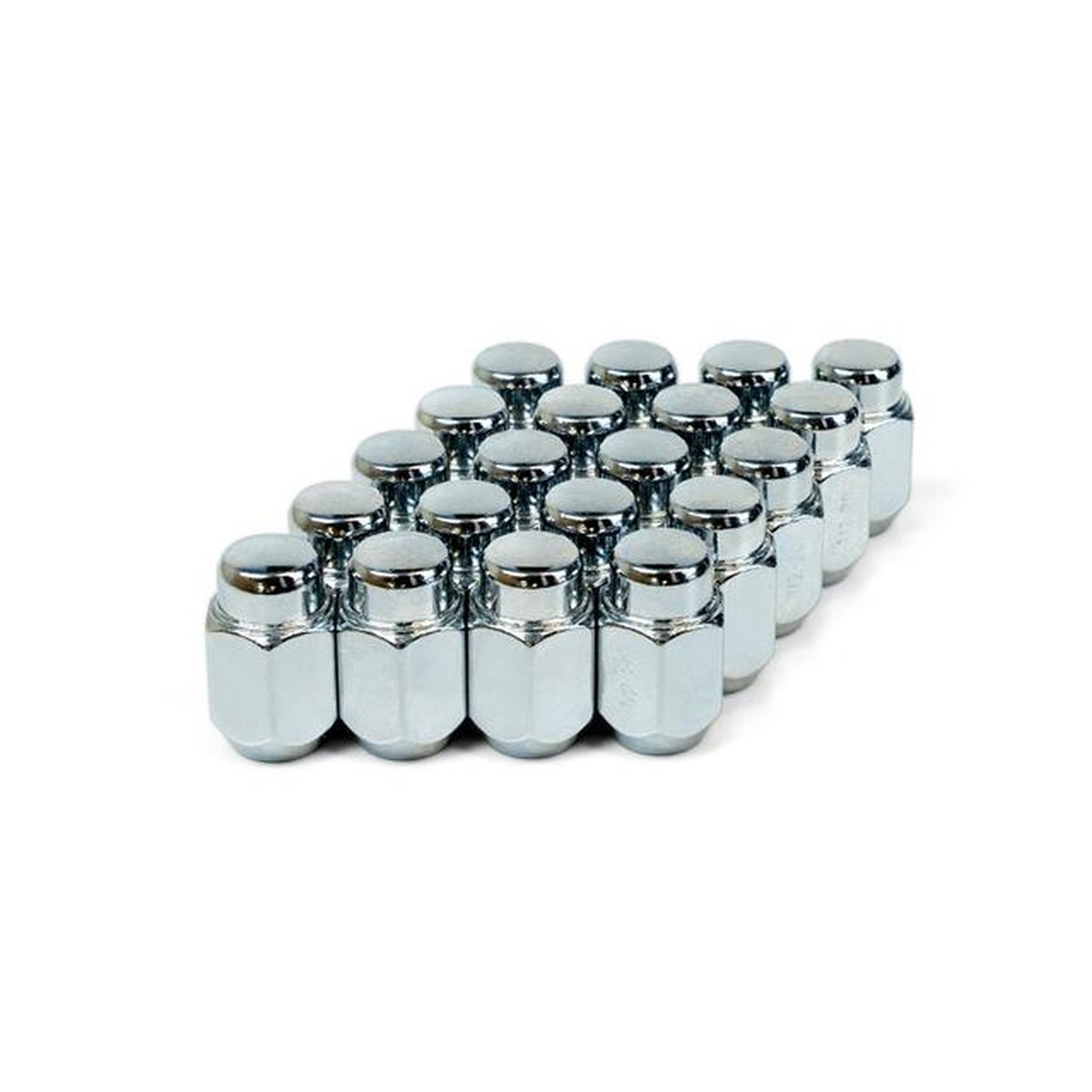 SAAS Wheel Nut Acorn Taper 1/2" Chrome 35mm (20 Pack) 23521B